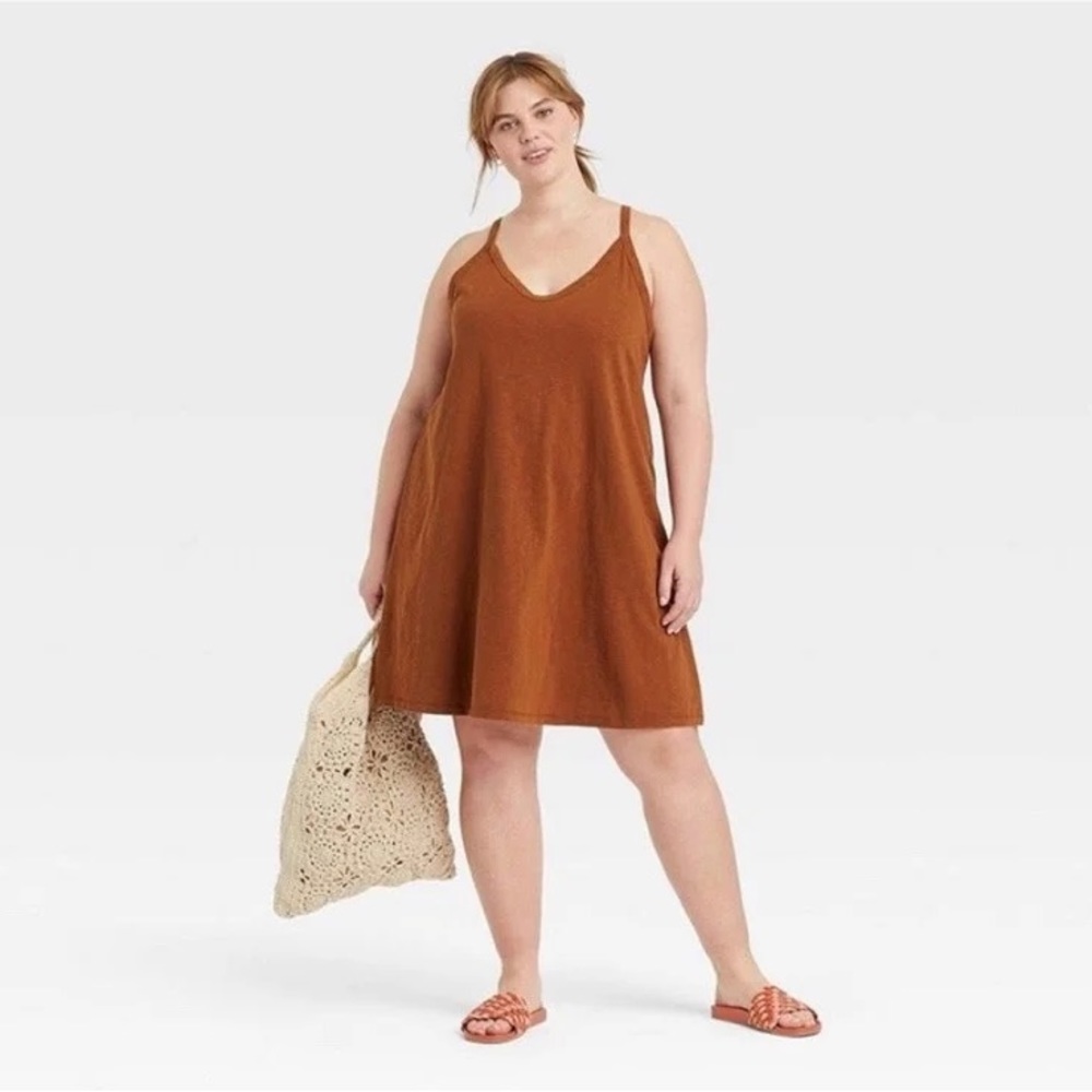 Target Burnt Orange Tank Top Dress
